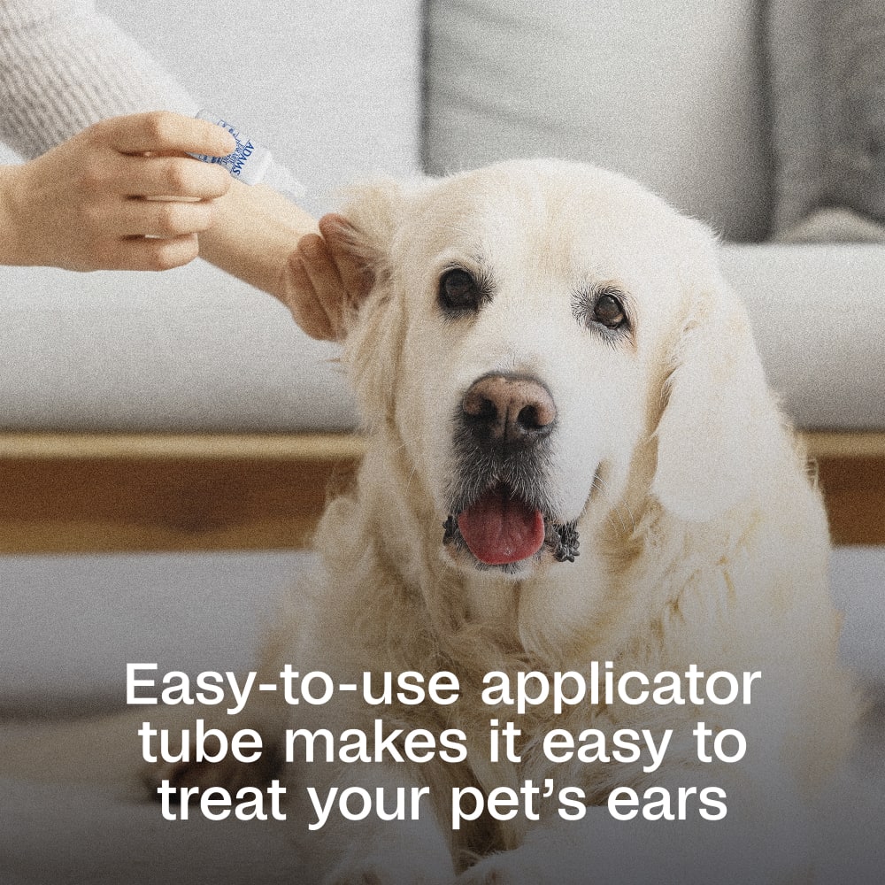 Easy-to-use applicator tube to treat your pet's ears