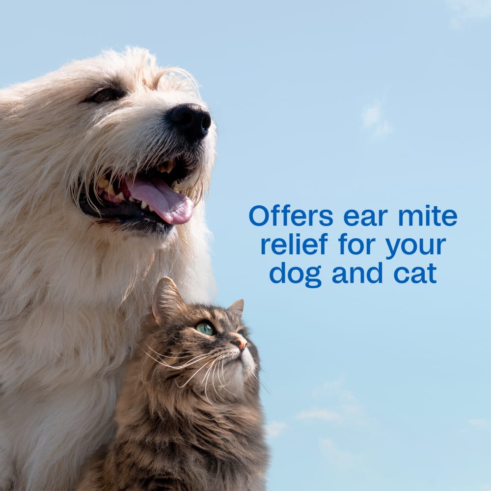 Offers ear mite relief for you dog and cat
