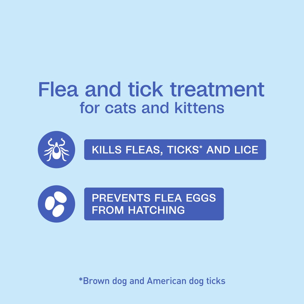 Flea and tick treatment for cats and kittens