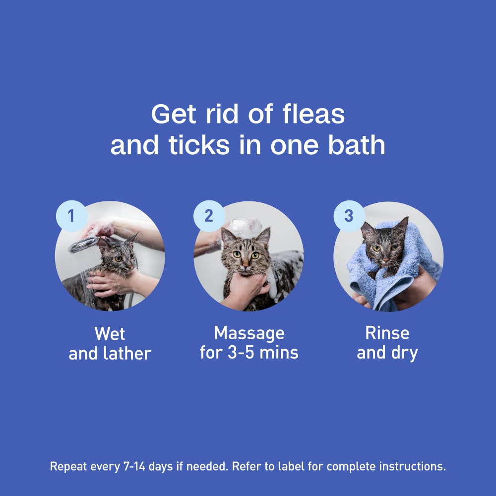 Get rid of fleas and ticks in one bath