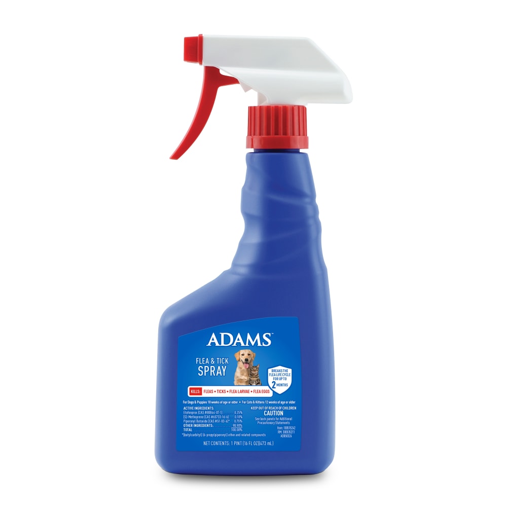 Retail packaging for adams flea and tick spray