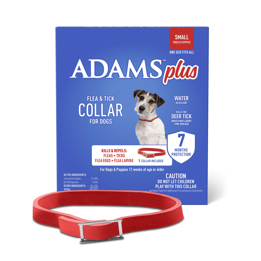 Retail package for adams flea and tick collar for dogs