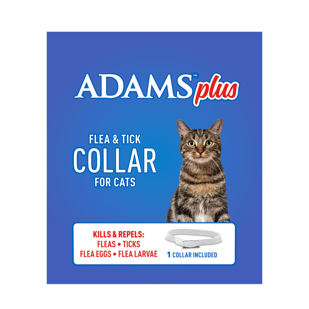 Cleaned up packaging for adams flea and tick collar for cats