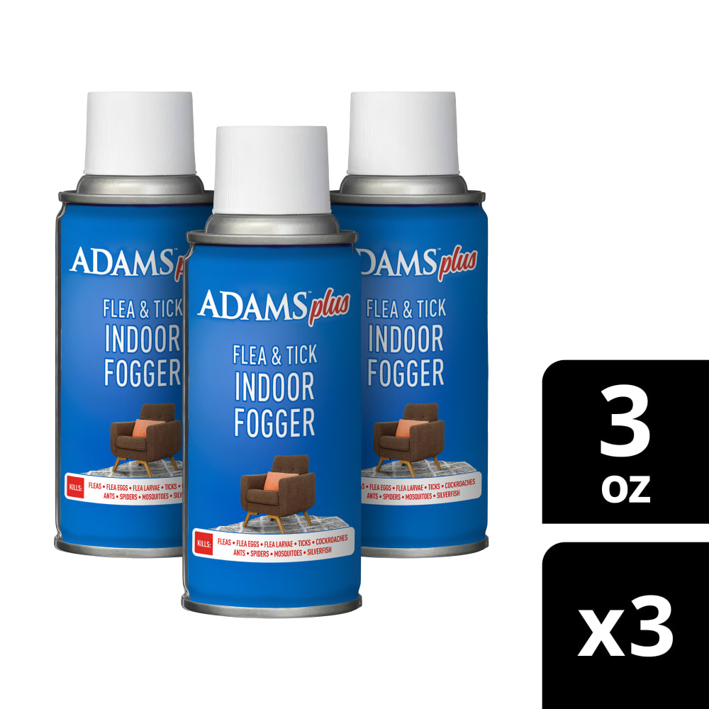 Retail packaging for Adams flea and tick indoor fogger