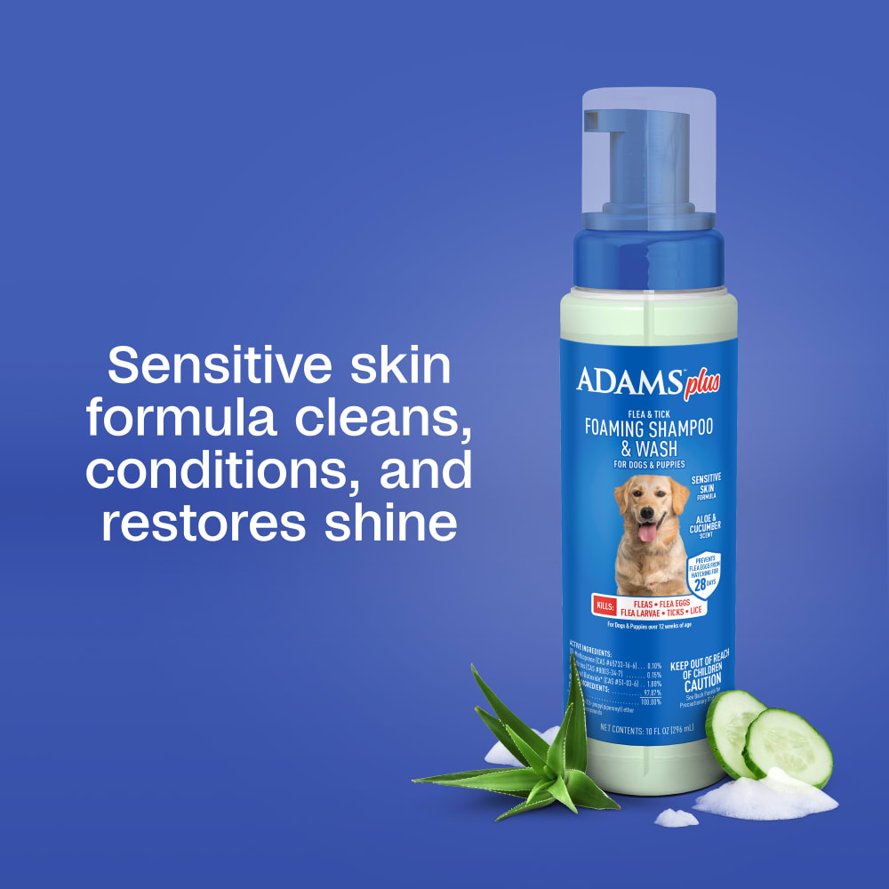 Sensitive skin formula cleans, conditions and restores shine