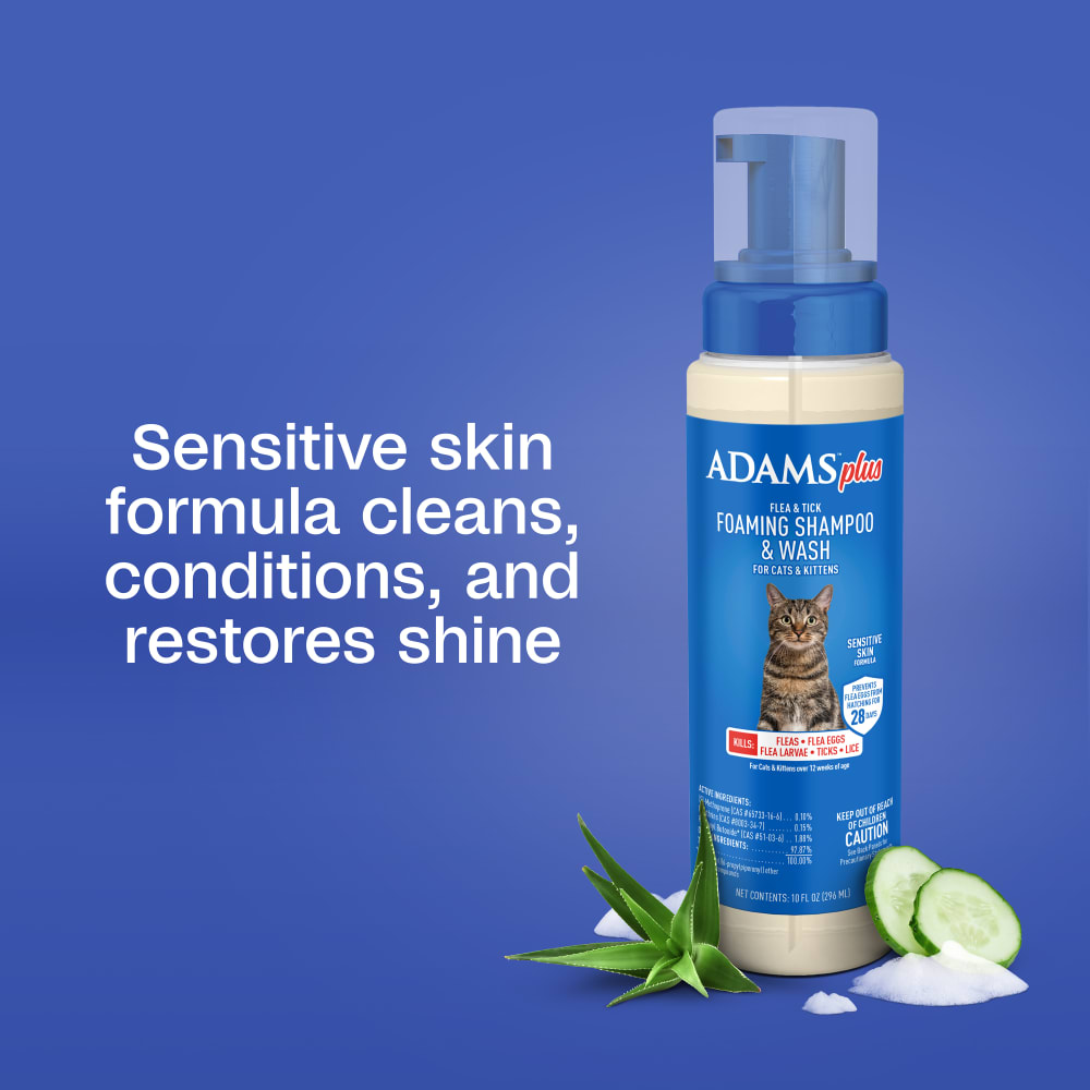 Sensitive skin formula cleans, conditions and restores shine