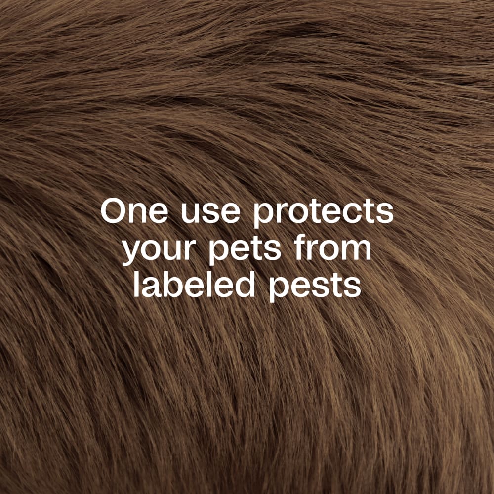 One use protects your pets from labelled pests