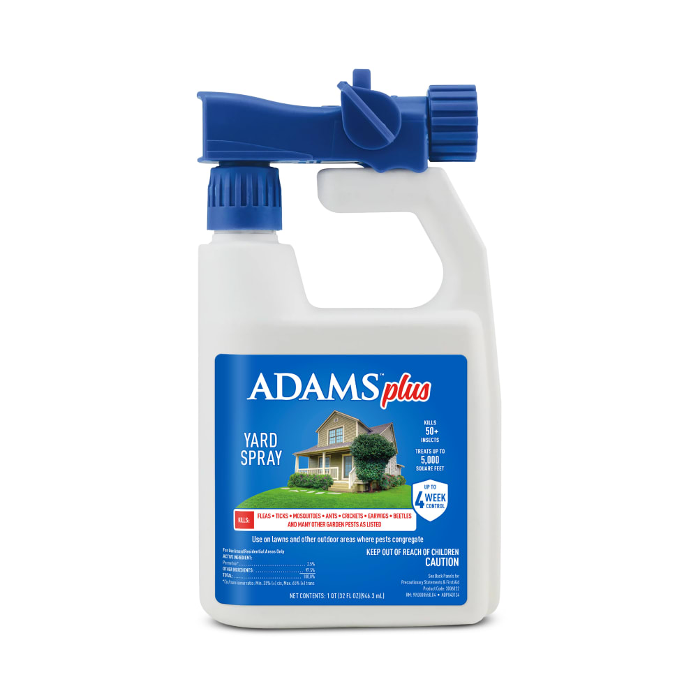 Retail packaging for ADAMS Plus Yard Spray